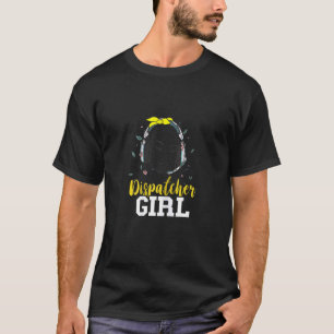 T-shirt Casque de fille Dispatcher Mince ligne jaune Moody