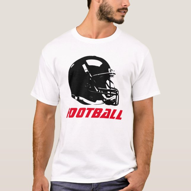 T-shirt casque de football pop art - Sports popula (Devant)