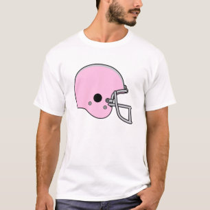 T-shirt Casque de football rose