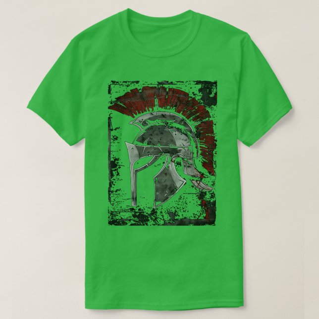 T-shirt Casque de guerrier spartiate (Design devant)