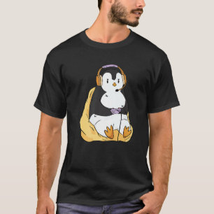 T-shirt Casque de jeu Penguin Animaux Gamer Penguin