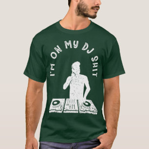 T-shirt Casque de mixage de mèmes de jockey cool Deejay