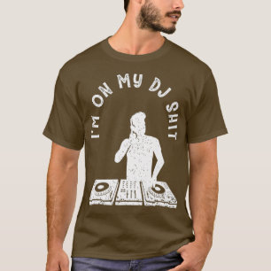 T-shirt Casque de mixage de mèmes de jockey cool Deejay