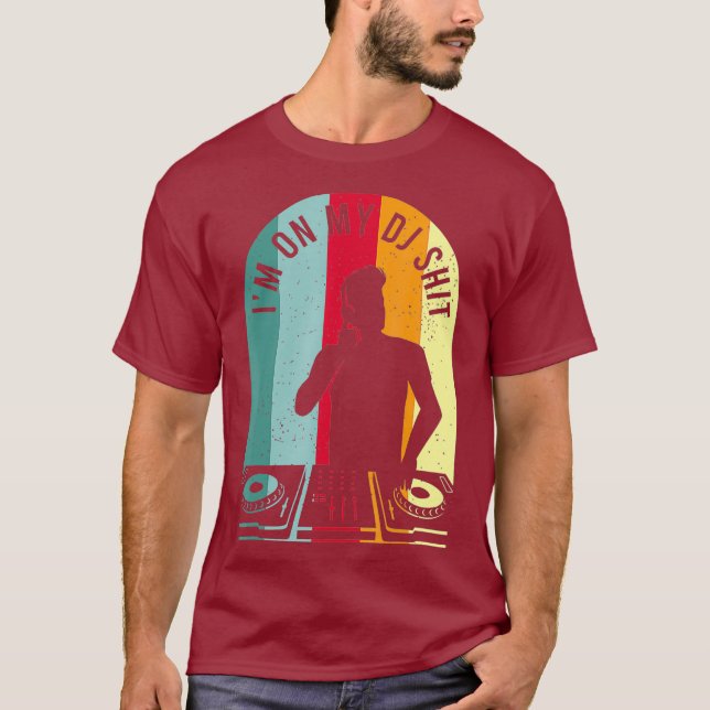 T-shirt Casque de mixage de mèmes de jockey cool DJ Image  (Devant)