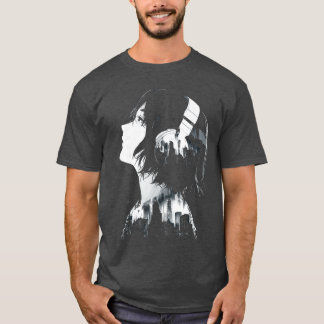 T-shirt Casque de musique Anime Femme garçon