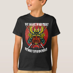 T-shirt Casque de Samouraï Rétro - Citation de Samouraï su