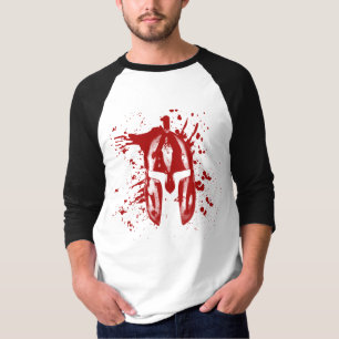 T-shirt Casque de sang spartiate American Spartan Molon La