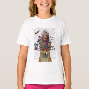 T-shirt Casque d'oiseaux renard avec Artichoke