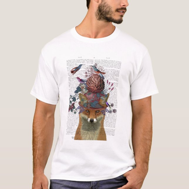 T-shirt Casque d'oiseaux renard avec Artichoke (Devant)