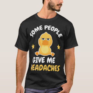 T-shirt Casque Joie Migraine Parodie Canard chien art anim