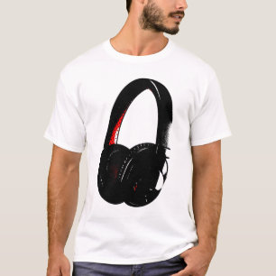 T-shirt Casque Pop Art Head Téléphone