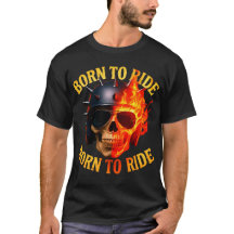 Casque Skull Flamboyant Né pour Rouler