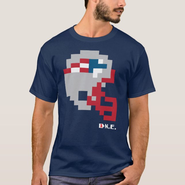 T-shirt casque Tecmo Bowl des Patriotes (Devant)