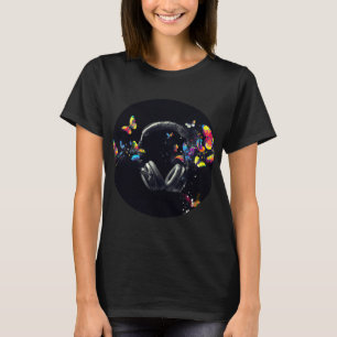T-shirt Casques et papillons