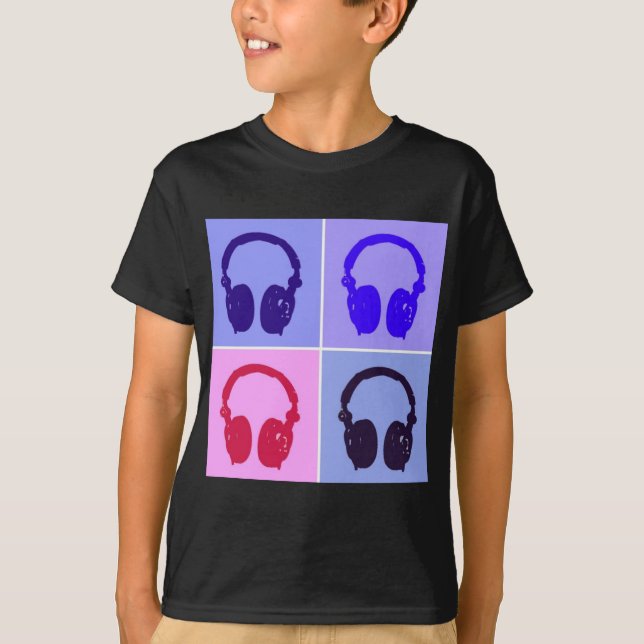 T-shirt Casques Pop Art (Devant)