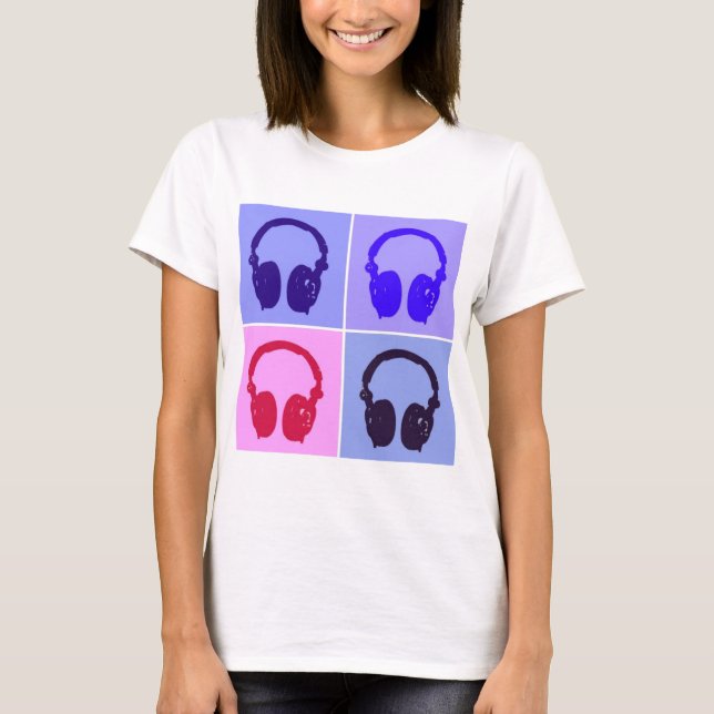 T-shirt Casques Pop Art (Devant)