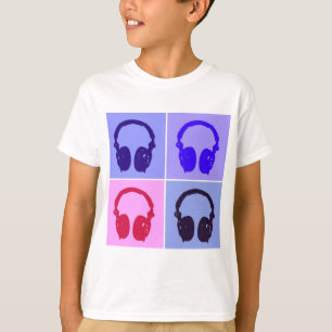 T-shirt Casques Pop Art