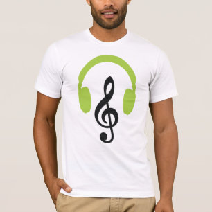 T-shirt Casques verts personnalisables Music Lover