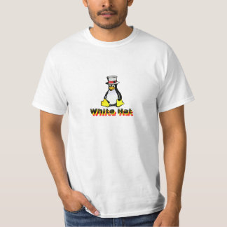 T-shirt Casquette blanc de blanc de pirate informatique de