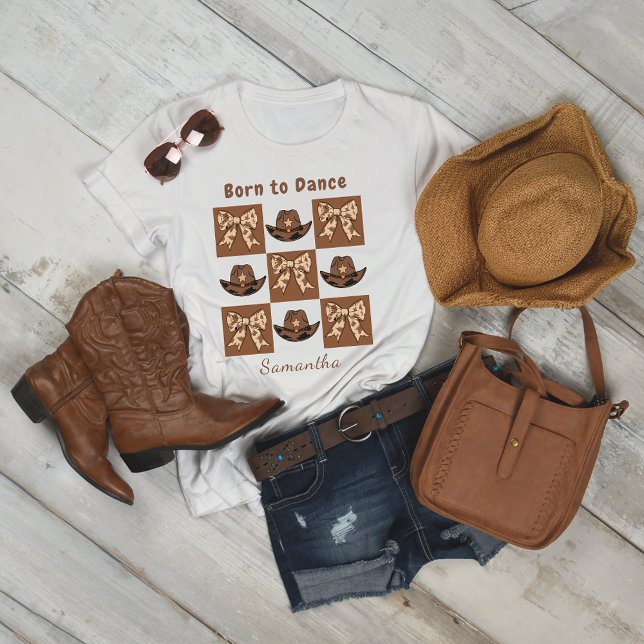 T-shirt Casquette Bows Born to Dance Block Style (Créateur téléchargé)