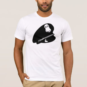 T-shirt Casquette CUSTOMIZABLE EN CUIR NOIR