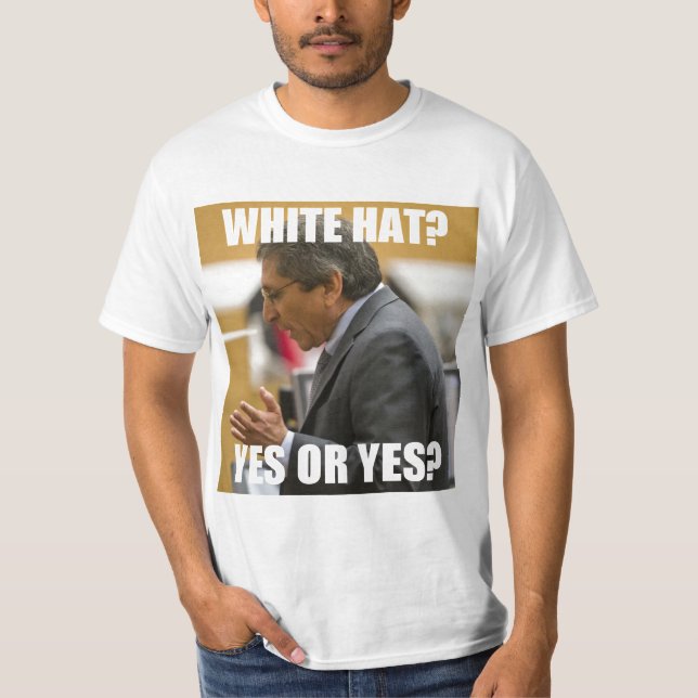 T-shirt Casquette de blanc de Juan Martinez ? Oui ou oui ? (Devant)