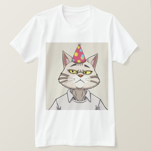T-Shirt Casquette de fête de chats amusant - Snark (Design devant)