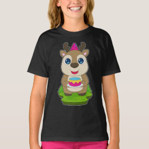 T-shirt Casquette de la fête d'anniversaire de Reindeer
