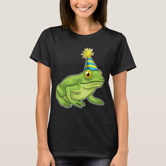 T-shirt Casquette de la fête de la grenouille (Devant)