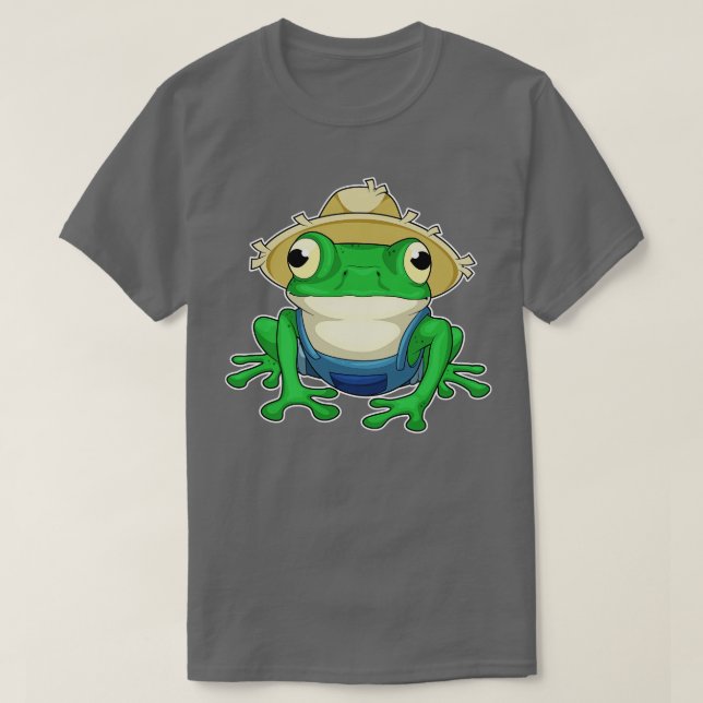 T-shirt Casquette de l'éleveur de grenouilles (Design devant)