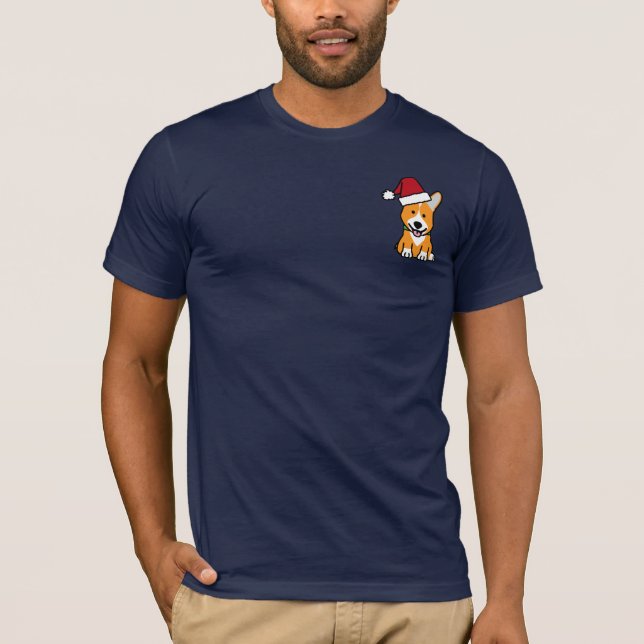 T-shirt Casquette de Père Noël de Noël de Gallois de (Devant)