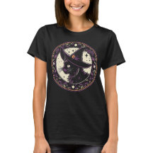 T-shirt Casquette de sorcière d'Halloween Chat Pét