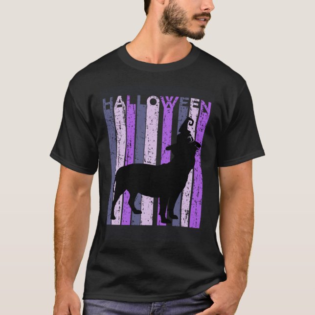 T-shirt Casquette de sorcière Staffy Halloween Éffrayant P (Devant)