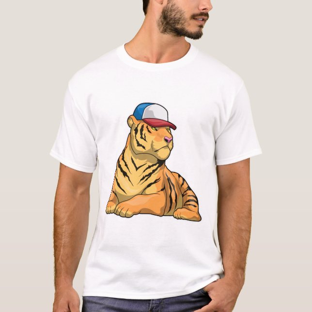 T-shirt Casquette de tigre (Devant)