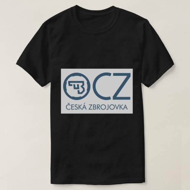 T-shirt Casquette du logo des armes à feu CZ (Design devant)
