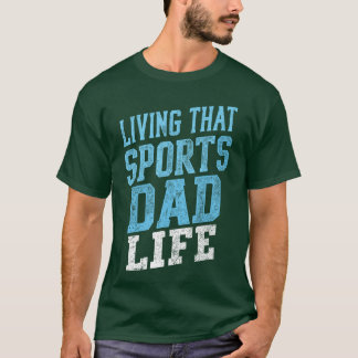 T-shirt Casquette Living Sports Papa Vie Distressed Design