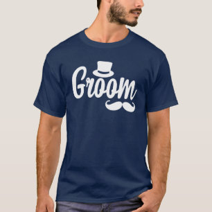 T-shirt Casquette Mens Groom Cute Fiançailles Mariage Bac