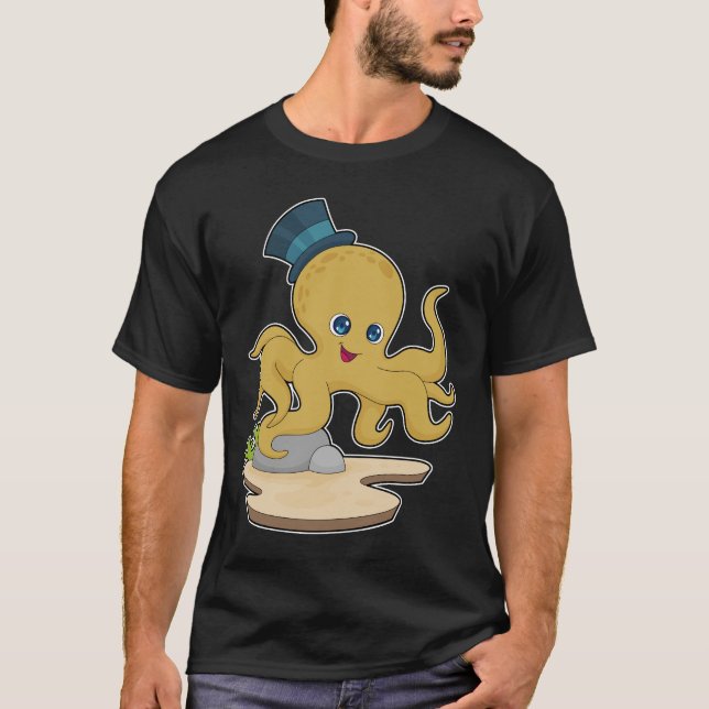 T-shirt Casquette Octopus Gentleman (Devant)