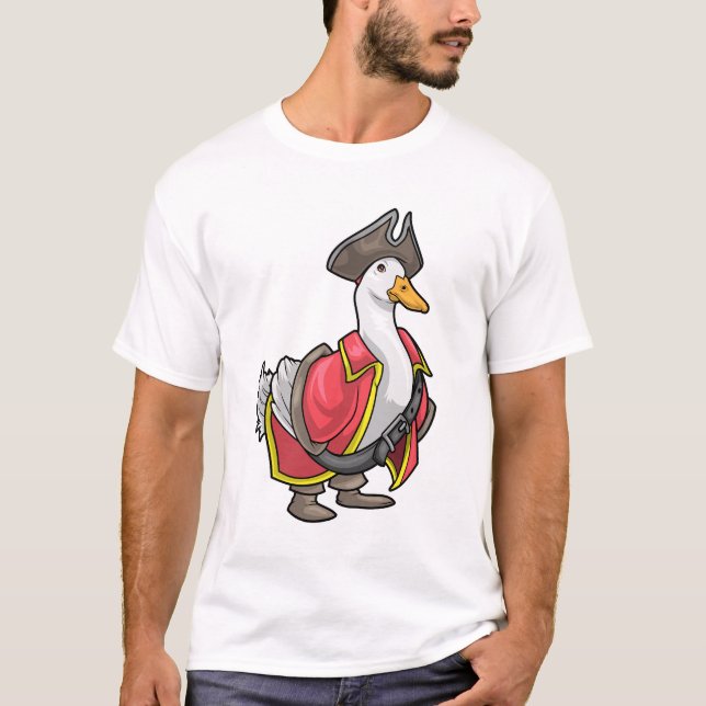 T-shirt Casquette Pirate de canard (Devant)