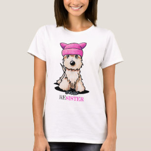 T-shirt Casquette rose de KiniArt Terrier