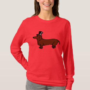 T-shirt Casquette supérieur de teckel Brown