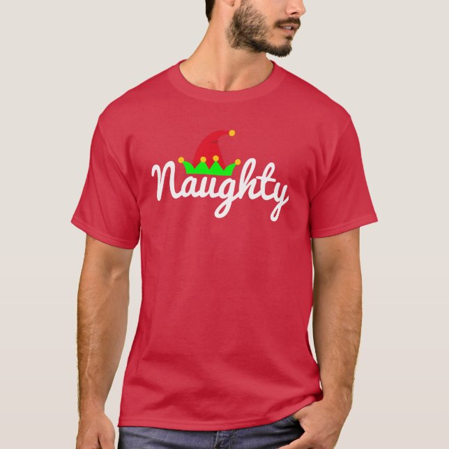 T-shirt Casquette vilain intéressant d'Elf de Noël drôle (Devant)