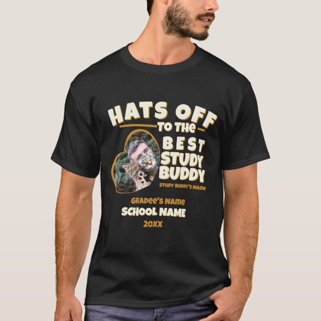 T-shirt Casquettes sur mesure au Best Buddy Graduate Desig (Devant)