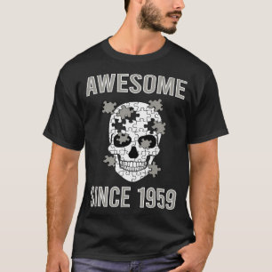 T-shirt Casse-tête de crâne - Incroyable depuis 1959
