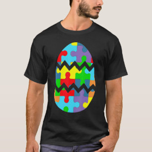 T-shirt Casse-tête de Pâques mignon pour la sensibilisatio