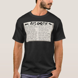 T-shirt Cassette de bande de 80s Goth Mix