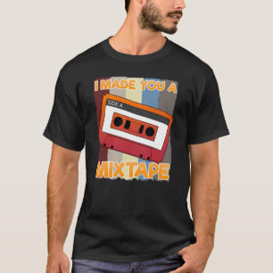 T-shirt Cassette De Musique Rétro 80s Je T'Ai Fait Une Mi