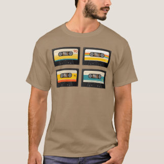 T-shirt cassette de musique vintage drôle