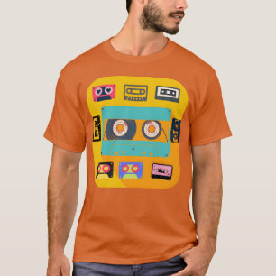 T-shirt Cassette Musicale Amateurs de musique