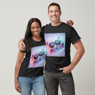 T-shirt Cassette rétro Vintage couleur transparente